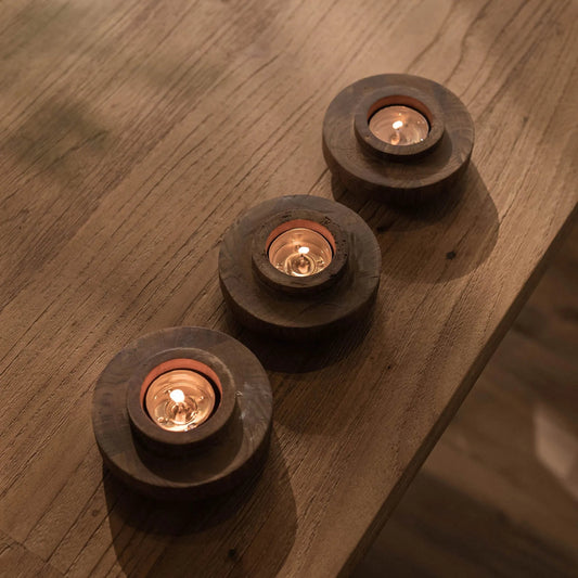 D-Bodhi Ring Candle Holder by LH Imports in brown. Made from unique in a transitional style.