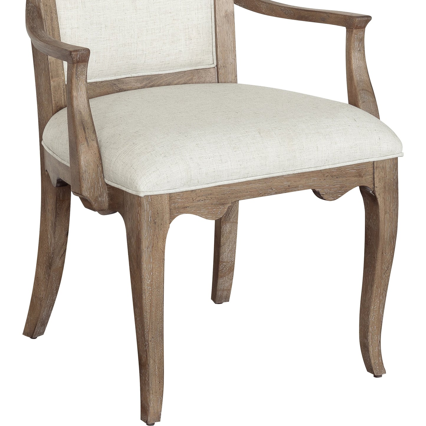 005 SI-2155681 | Closeup | Weston Hills Upholstered Arm Chairs by Pulaski Furniture in flax seed. Made from hardwood solids, hickory veneers in a traditional style.