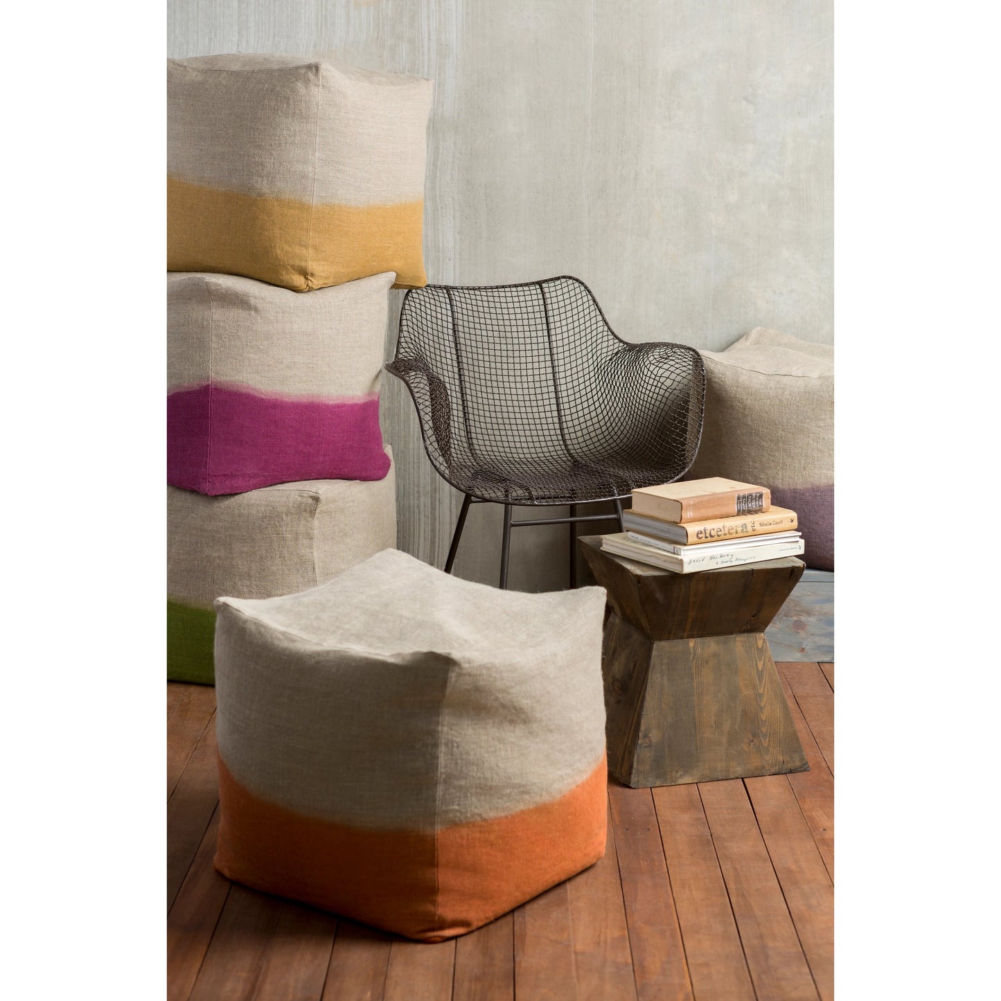 003 O-SURYA-DDPF007-181818 | Lifestyle | Dip Dyed - 28322 by Surya. Made from 100% linen in a modern style.