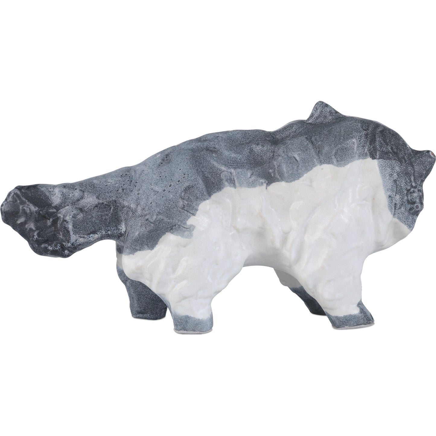 004 SI-2387152 | Additional Silo | Siamese Cat Object by Currey and Company in grayish blue, off-white. Made from porcelain in a eclectic & global style.