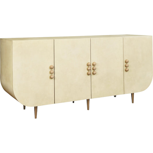 Deluca Four Door Buffet by Worlds Away. Made from solid wood, mdf in a modern style.