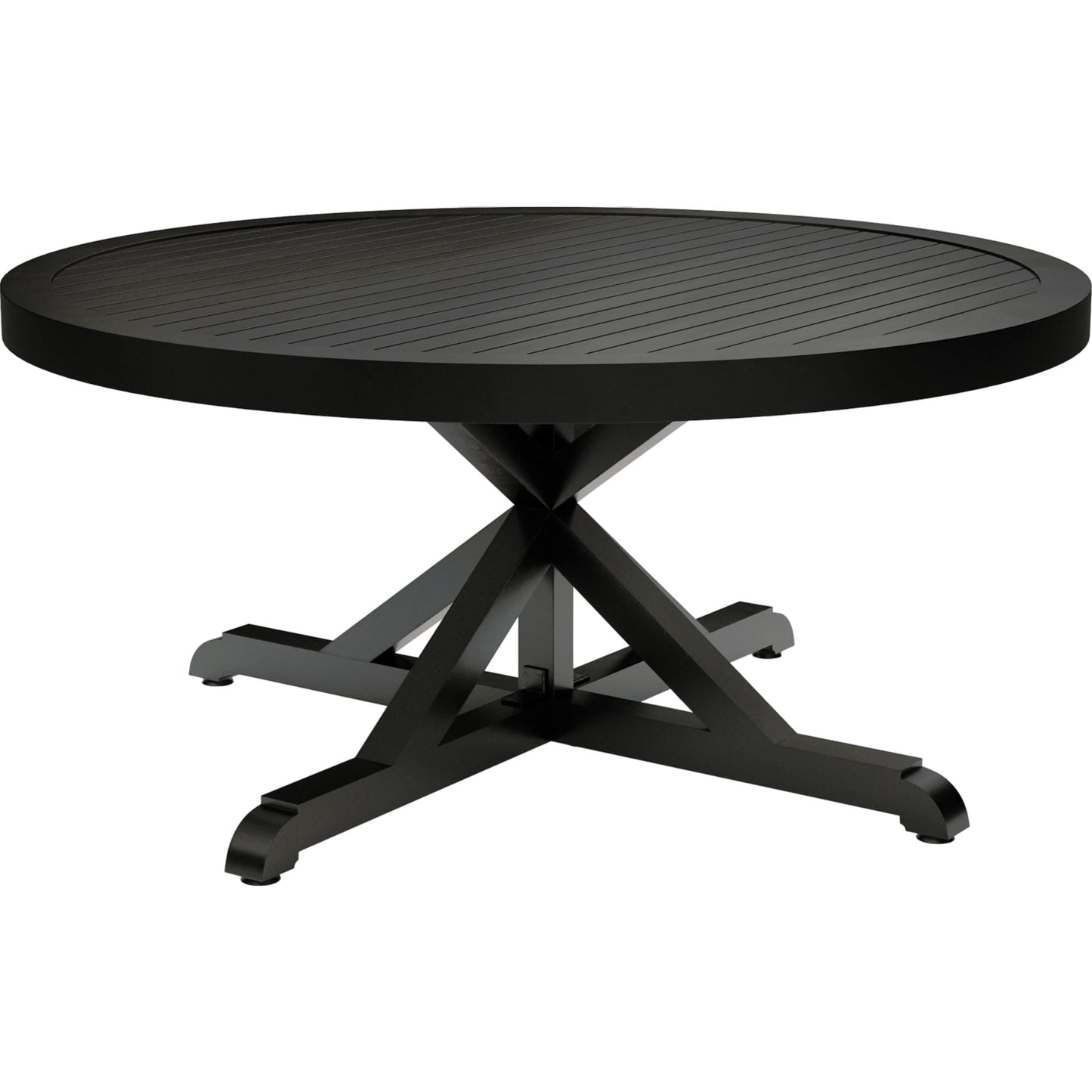 001 SI-2166913 | Primary Silo | Monterey Outdoor 60" Dining Table by Sunset West in copper. Made from aluminum in a modern style.