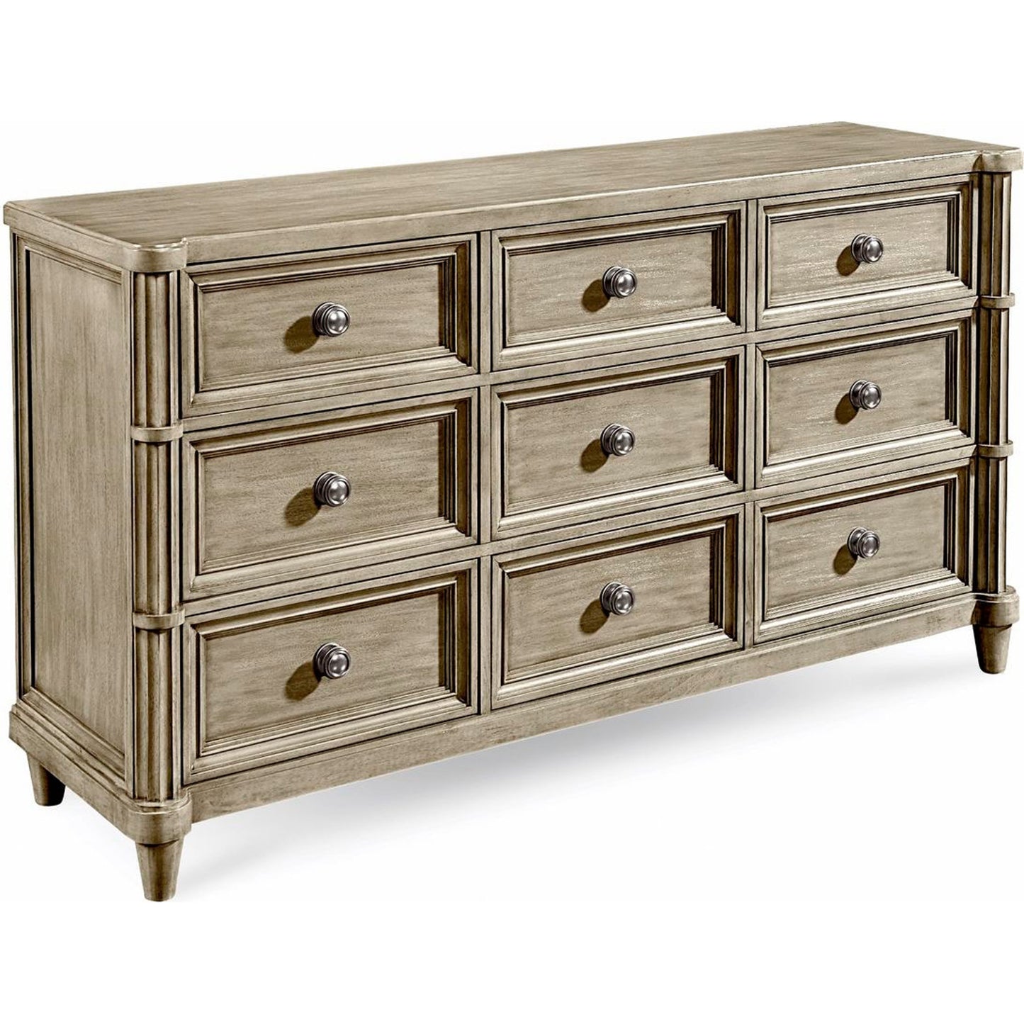 001 SR-882009 | Additional Silo | Morrissey Eccles Dresser by A.R.T. Furniture in silver and bezel. Made from parawood solids, primavera veneers in a traditional style.