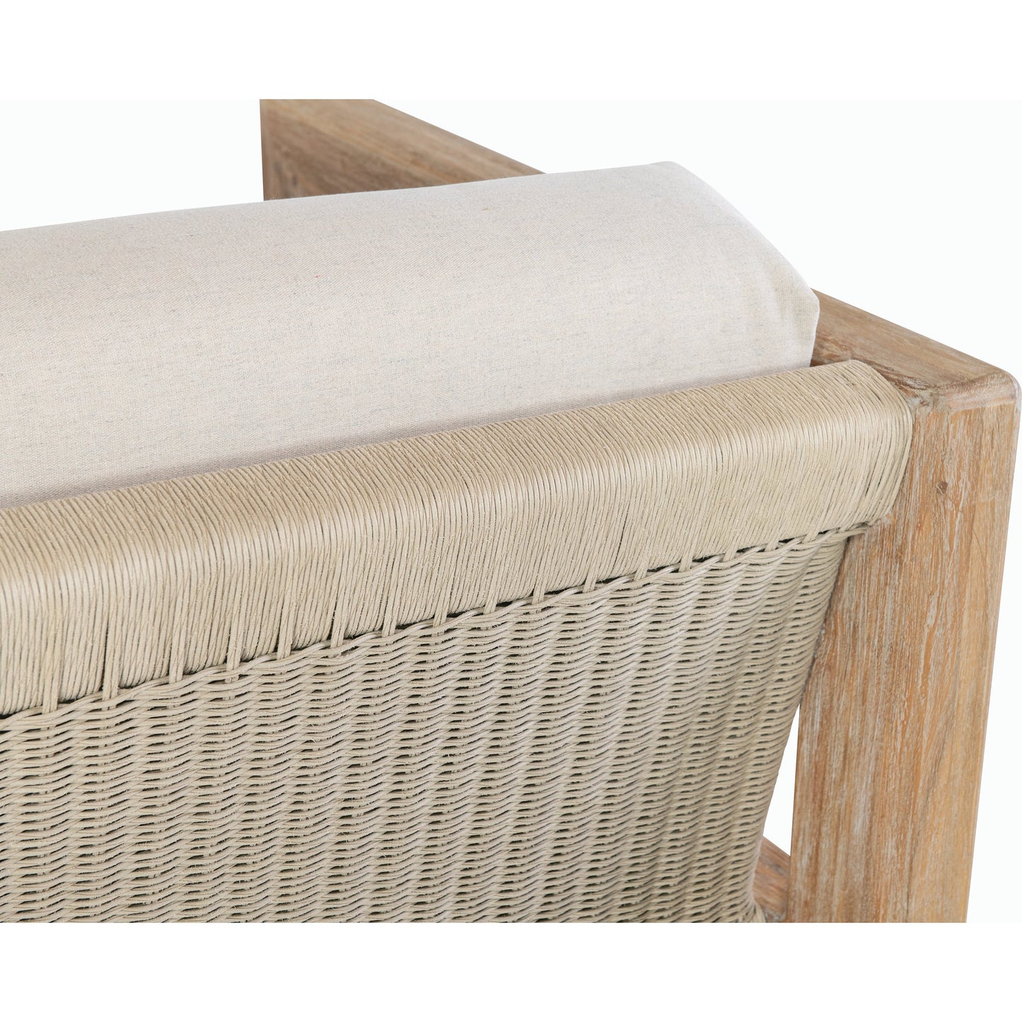 006 SI-2167244 | Closeup | Sedona Outdoor Sofa by Sunset West in teak. Made from teak in a modern style.