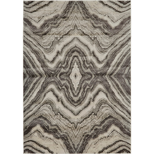 Katari Transitional Rug - 3381F by Feizy in gray, ivory, tan. Made from polypropylene in a unique style.