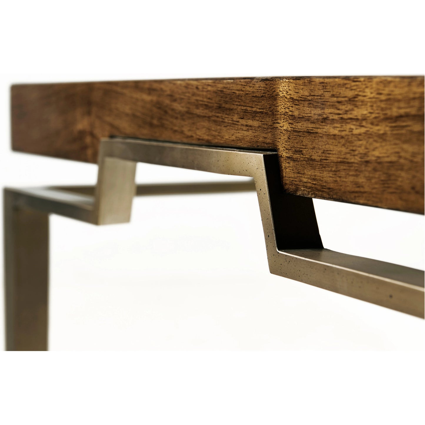 005 SI-1991098 | Additional Silo | Toulouse Eggshell End Table by Jonathan Charles in plateado eggshell. Made from walnut quarter figured veneer in a modern style.