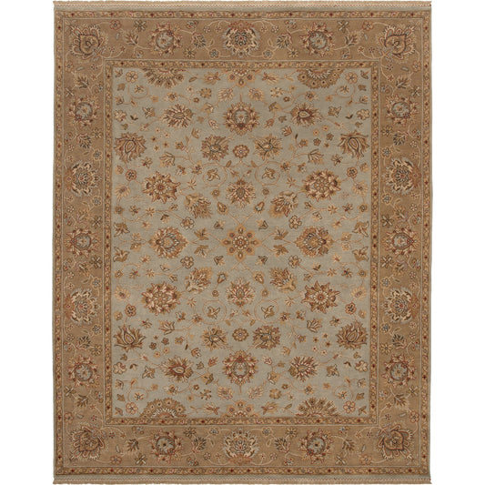 Dinar Rug by Surya in medium gray, olive, dark brown, light olive, sage. Made from unique in a modern style.