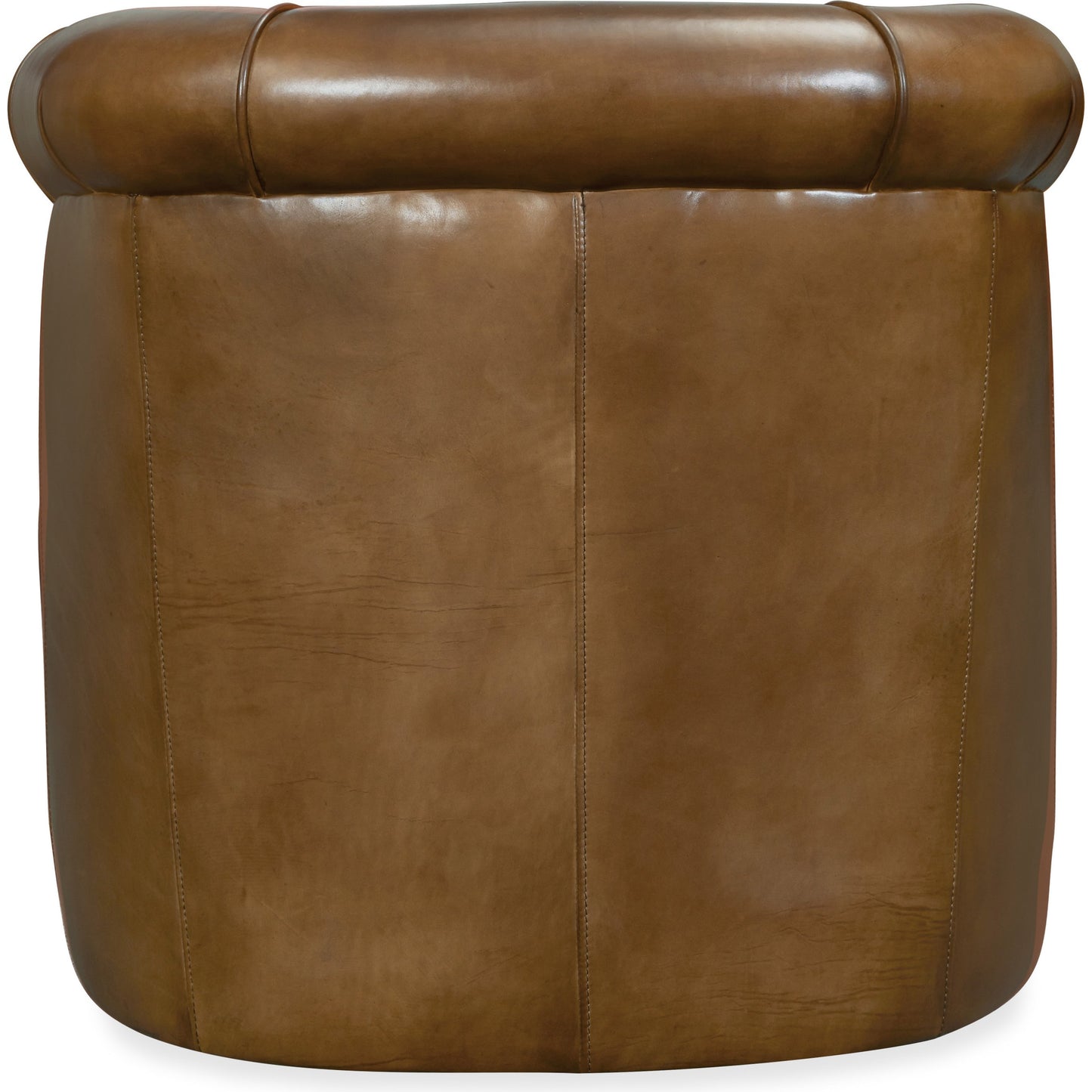 002 SI-1748351 | Additional Silo | Axton Swivel Club Chair by Hooker Furniture in brown. Made from leather in a traditional style.