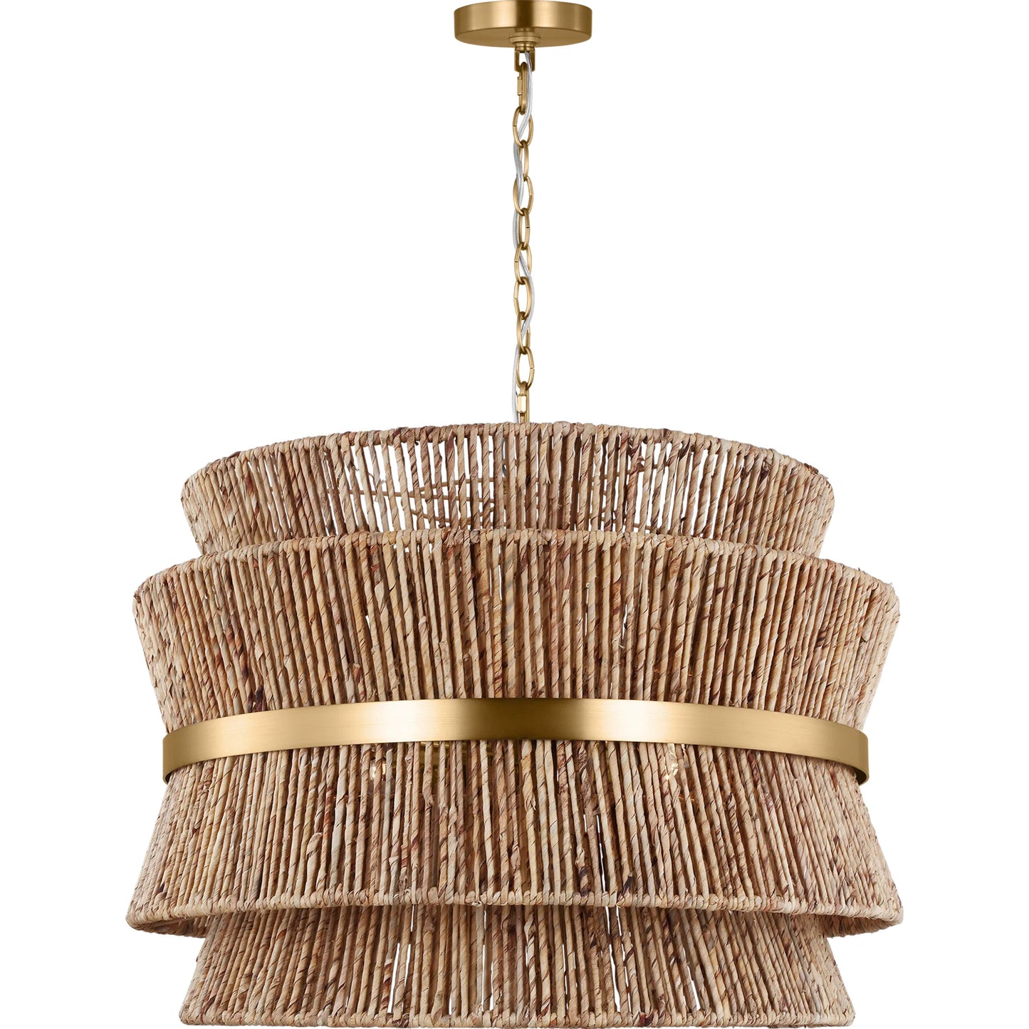 001 SI-2234437 | Primary Silo | Thurlo Large Hanging Shade by Visual Comfort & Co. in satin brass. Made from unique in a unique style.