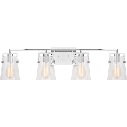 Crofton 4-Light Bathroom Vanity Light by Visual Comfort & Co.. Made from steel in a traditional style.
