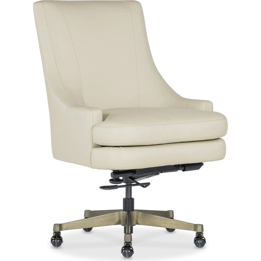 Paula Executive Swivel Tilt Chair by Hooker Furniture in beige and metal. Made from unique in a modern style.