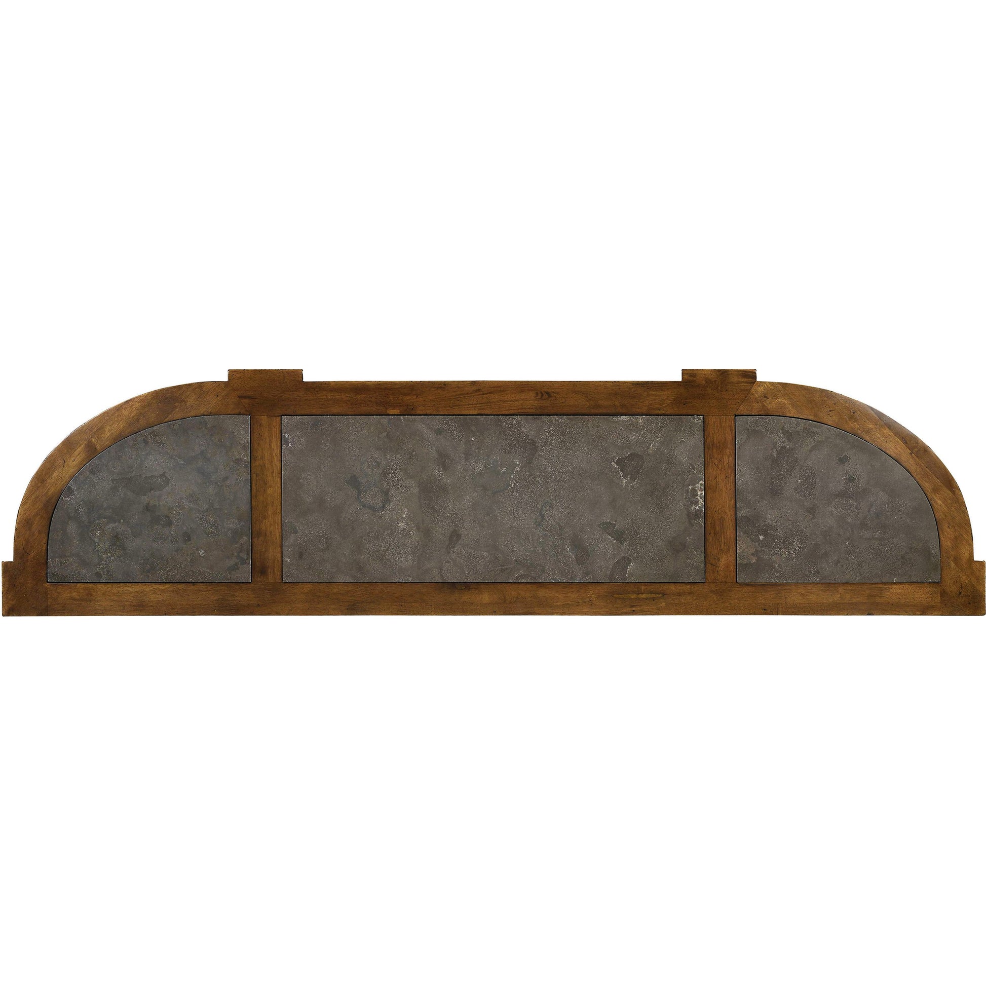 Archivist Sideboard by Hooker Furniture in pecan. Made from pecky pecan veneers, blue stone in a traditional style.