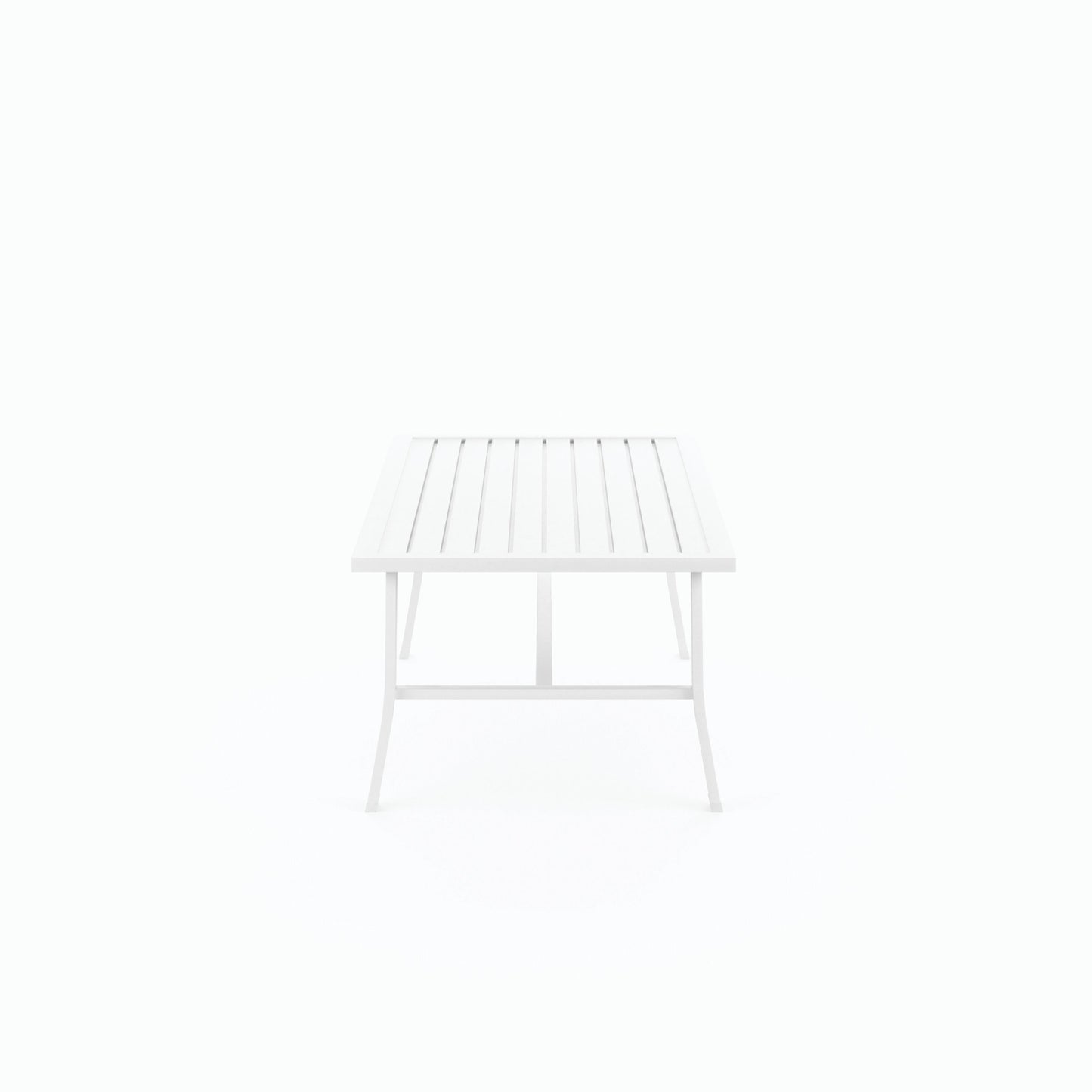 002 SI-2167200 | Additional Silo | Bristol Outdoor Coffee Table by Sunset West in white. Made from aluminum in a modern style.