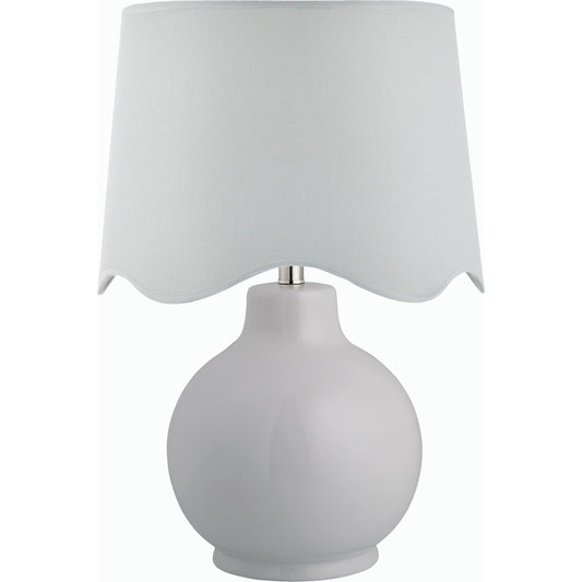 001 SI-2168552 | Primary Silo | Doheny Table Lamp III by Livabliss in high gloss. Made from ceramic, rattan, metal in a modern style.