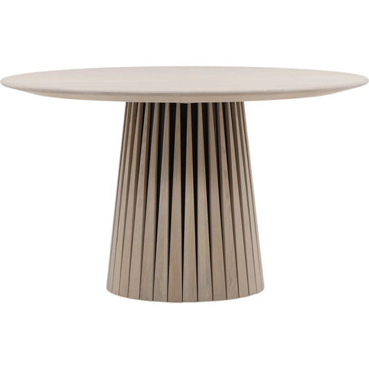 Amaryllis Dining Table by Arch & Plane in light natural. Made from oak wood in a transitional style.