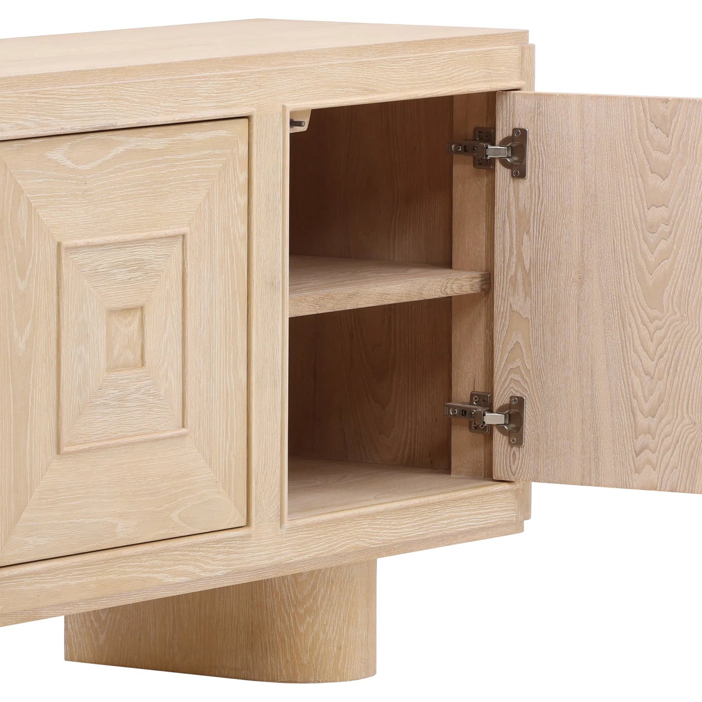 002 SI-2350494 | Closeup | Tawanda Sideboard by Arch & Plane in light natural. Made from oak wood in a transitional style.