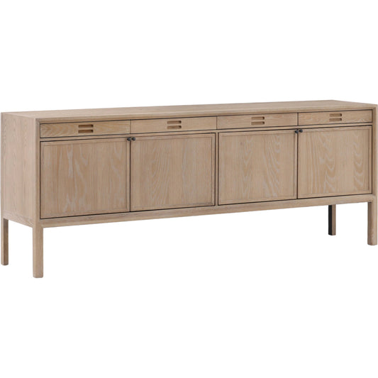 Lysander Sideboard by Arch & Plane in light natural. Made from oak wood in a transitional style.
