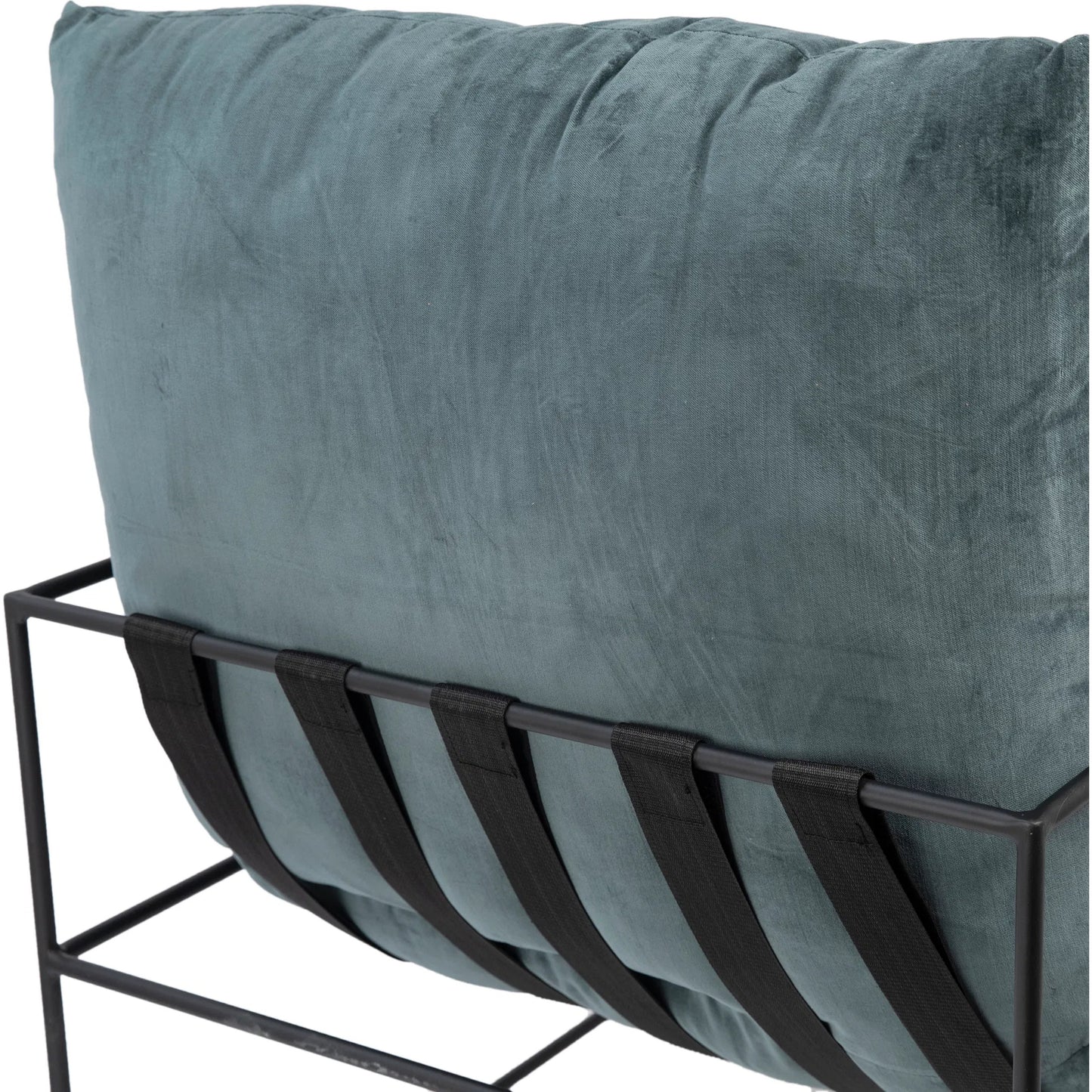 006 SI-1924329 | Closeup | Ebba Dark Grey Arm Chair by Arch & Plane in dark grey, black and upholstered. Made from cotton in a modern style.