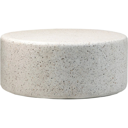 Adriti Coffee Table by Arch & Plane in off white terrazzo. Made from terrazzo in a transitional style.
