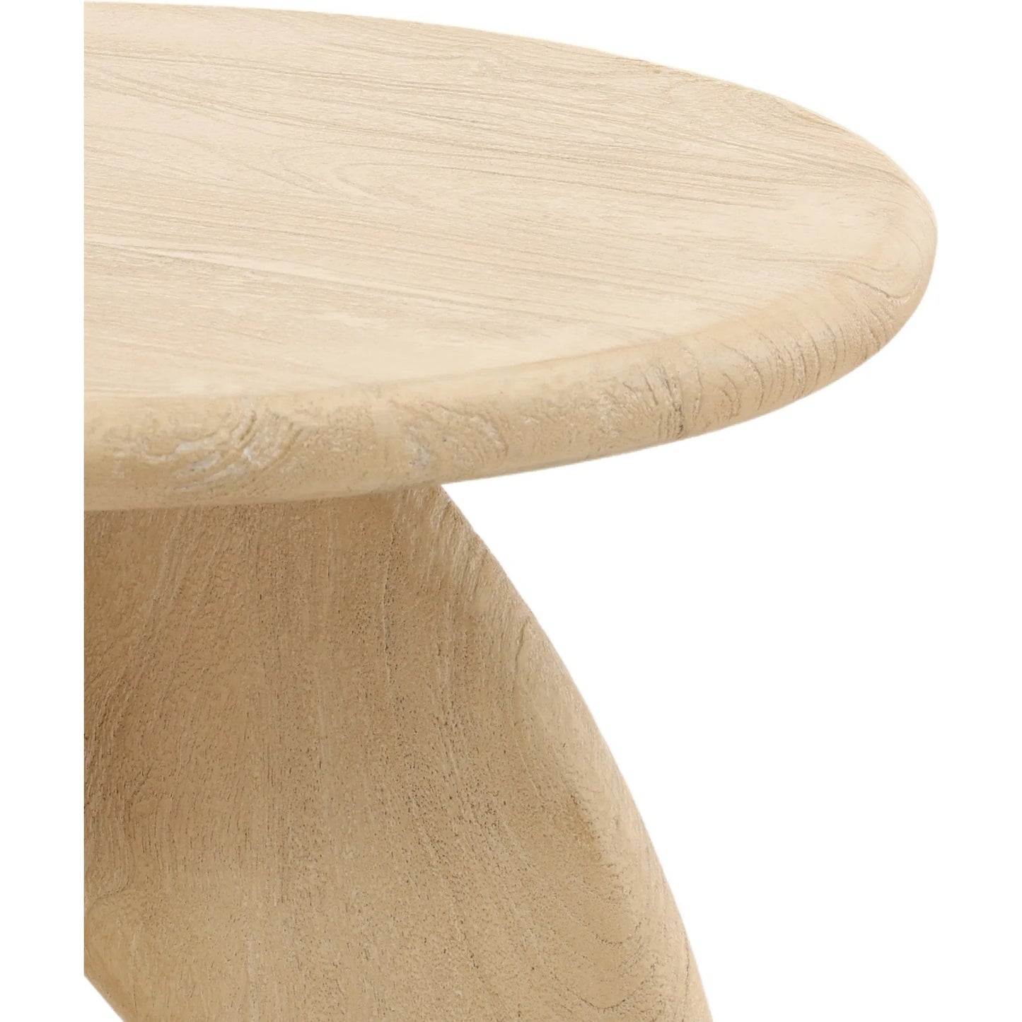 003 SI-2440507 | Closeup | Earlene Side Table by Arch & Plane in light natural. Made from mango wood in a transitional style.