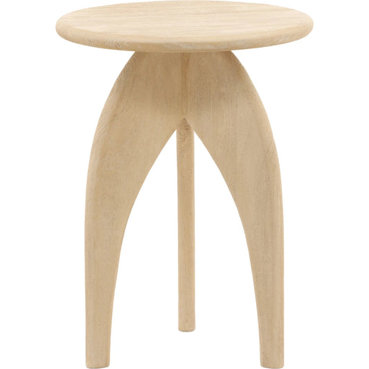Orson Side Table by Arch & Plane in light natural. Made from mango wood in a transitional style.