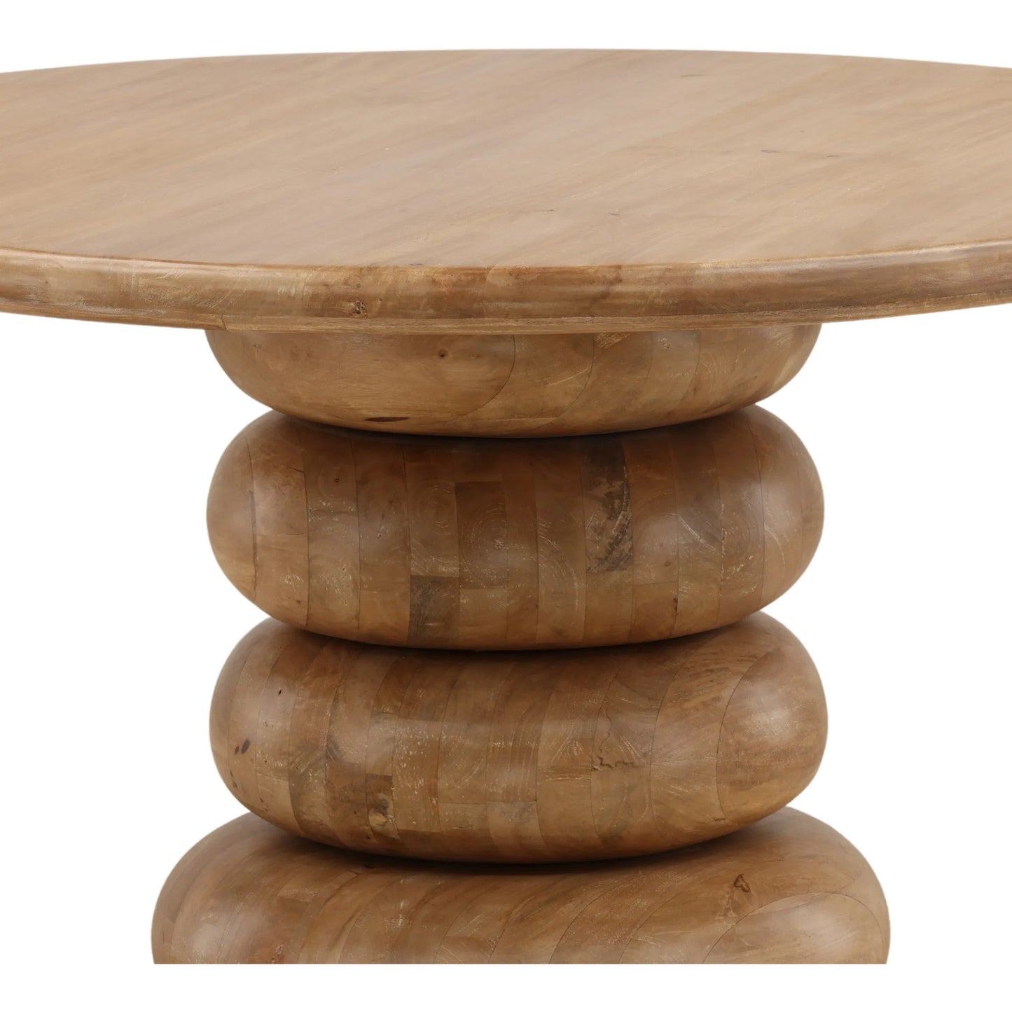 003 SI-2532811 | Closeup | Shameka Dining Table by Arch & Plane in natural. Made from mango wood in a unique style.
