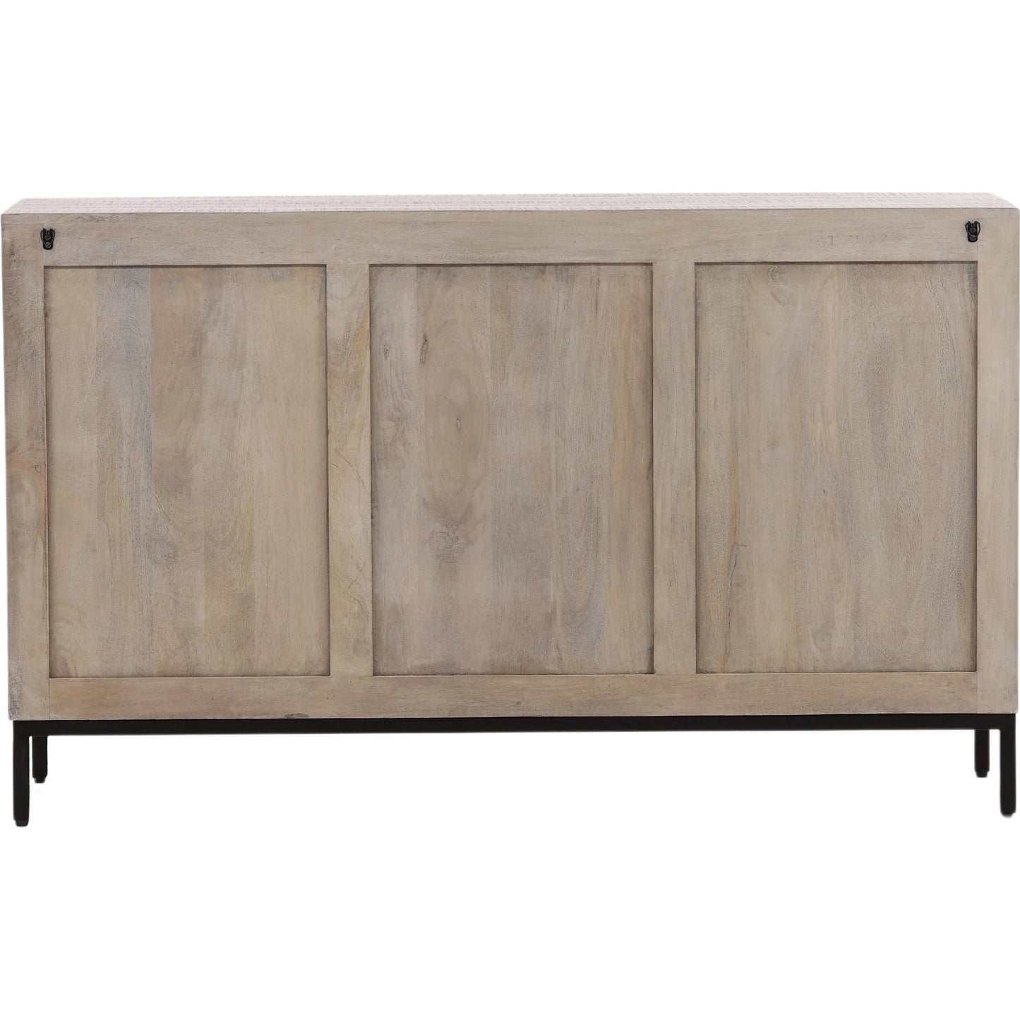 004 SI-2075434 | Additional Silo | Selene Geometric Sideboard by Arch & Plane in brown and light grey wash sealed finish. Made from reclaimed mango wood, iron in a modern style.