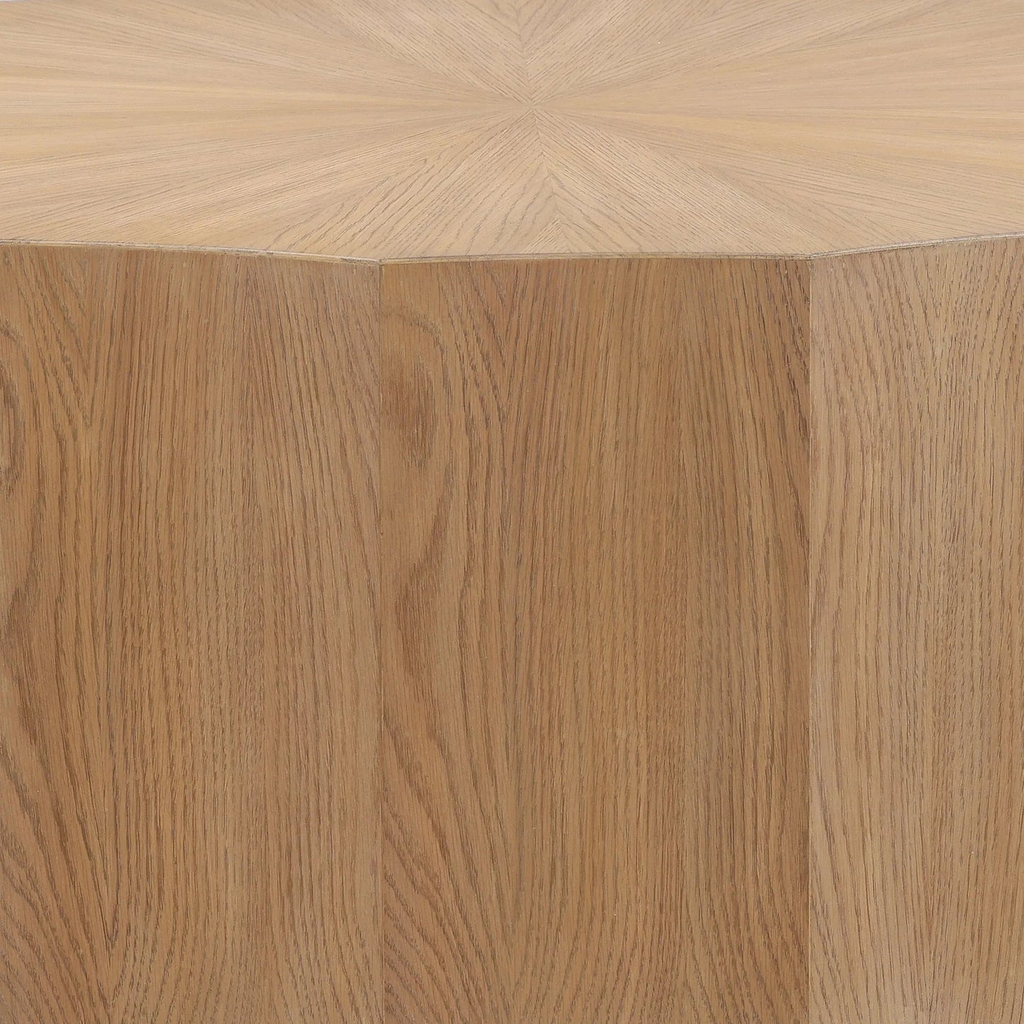 003 SI-2350617 | Closeup | Tamera Coffee Table by Arch & Plane in natural. Made from rubber wood, oak veneer in a transitional style.