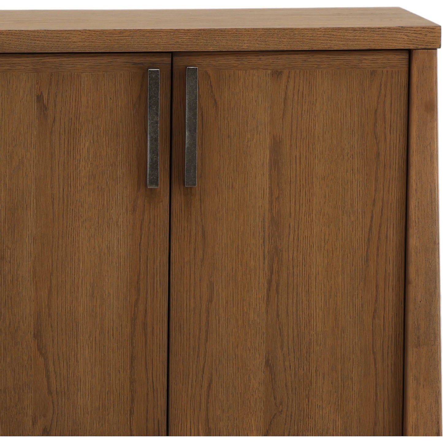 006 SI-2532827 | Closeup | Neta Sideboard by Arch & Plane in brown. Made from rubber wood, oak veneer in a unique style.