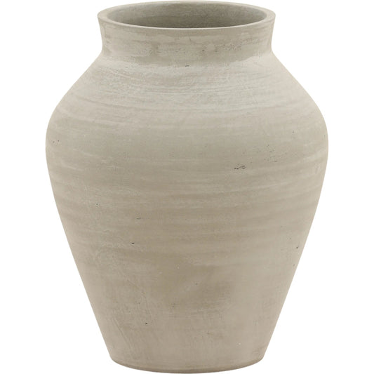 Faustus Vase by Arch & Plane. Made from cement in a transitional style.