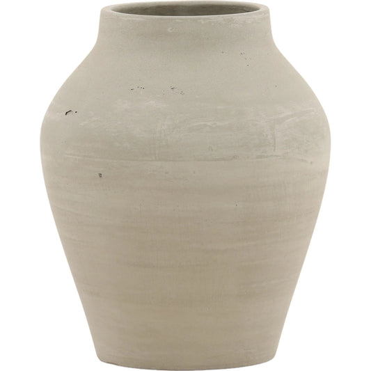Faustus Vase by Arch & Plane. Made from cement in a transitional style.
