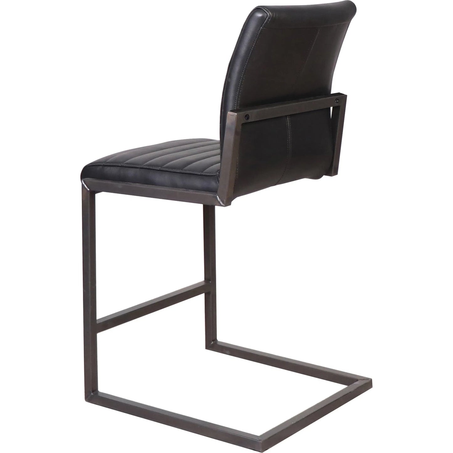 004 SI-1924439 | Additional Silo | Tess Black Leather Counter Stool by Arch & Plane in black. Made from top grain leather in a modern style.