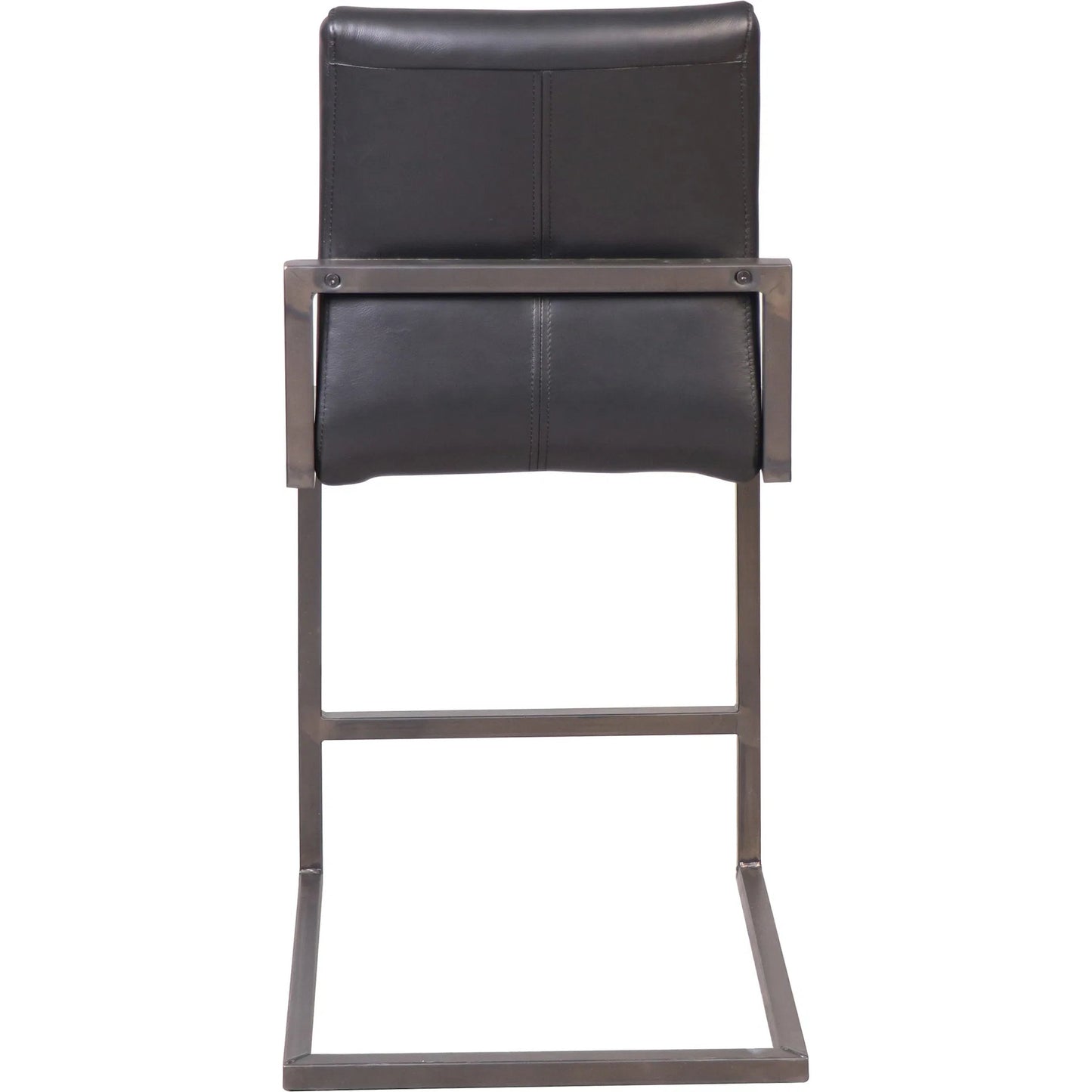 005 SI-1924439 | Additional Silo | Tess Black Leather Counter Stool by Arch & Plane in black. Made from top grain leather in a modern style.