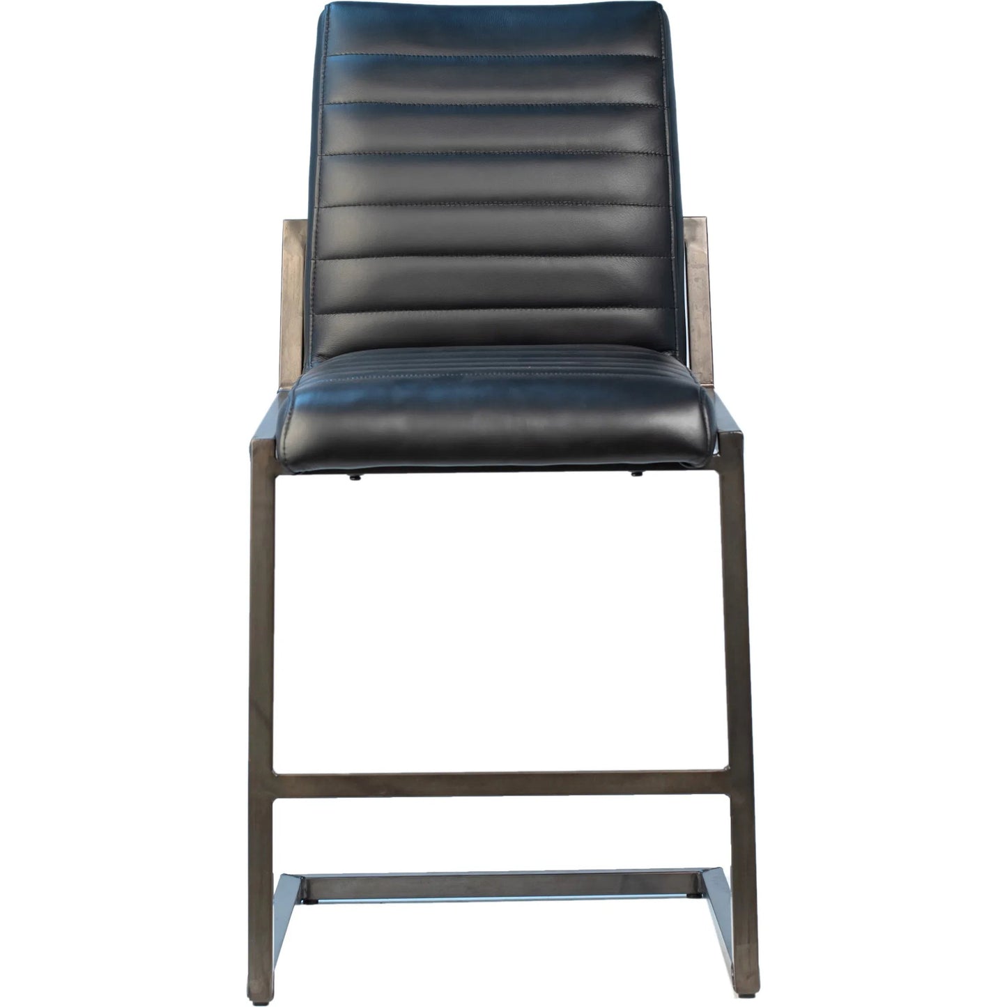002 SI-1924439 | Additional Silo | Tess Black Leather Counter Stool by Arch & Plane in black. Made from top grain leather in a modern style.