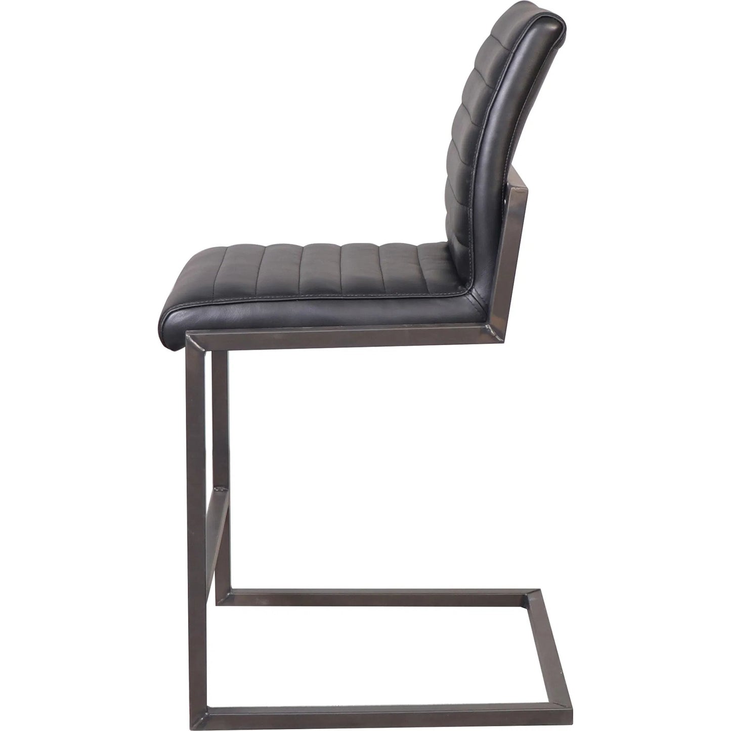 003 SI-1924439 | Additional Silo | Tess Black Leather Counter Stool by Arch & Plane in black. Made from top grain leather in a modern style.