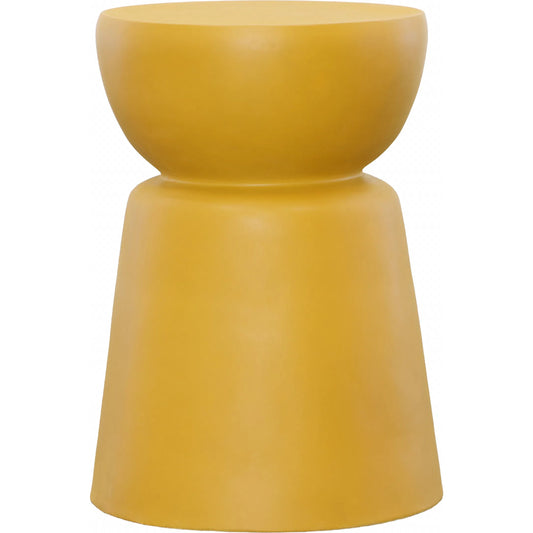 Ashlynn End Table by Arch & Plane in yellow. Made from lightweight concrete in a eclectic & global style.