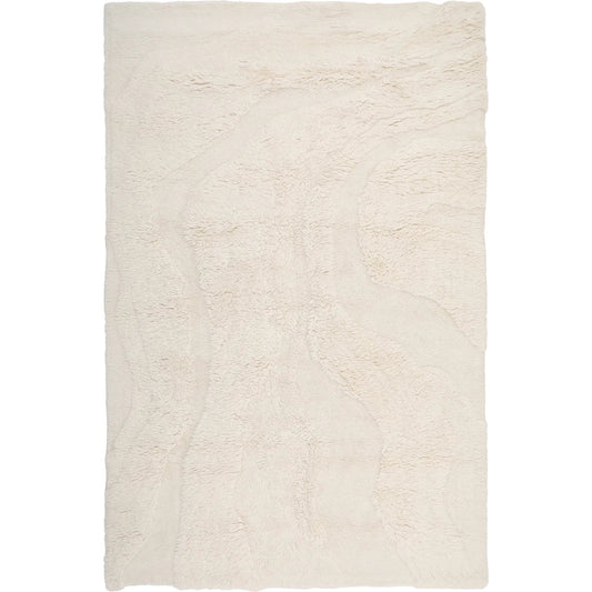Oceano Rug by Arch & Plane in ivory. Made from tufted new zealand wool in a unique style.