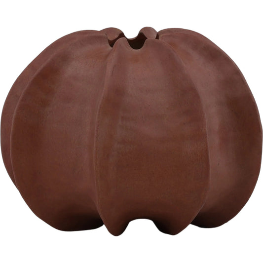 Brynn Vase by Arch & Plane in terracotta. Made from terracotta in a rustic style.