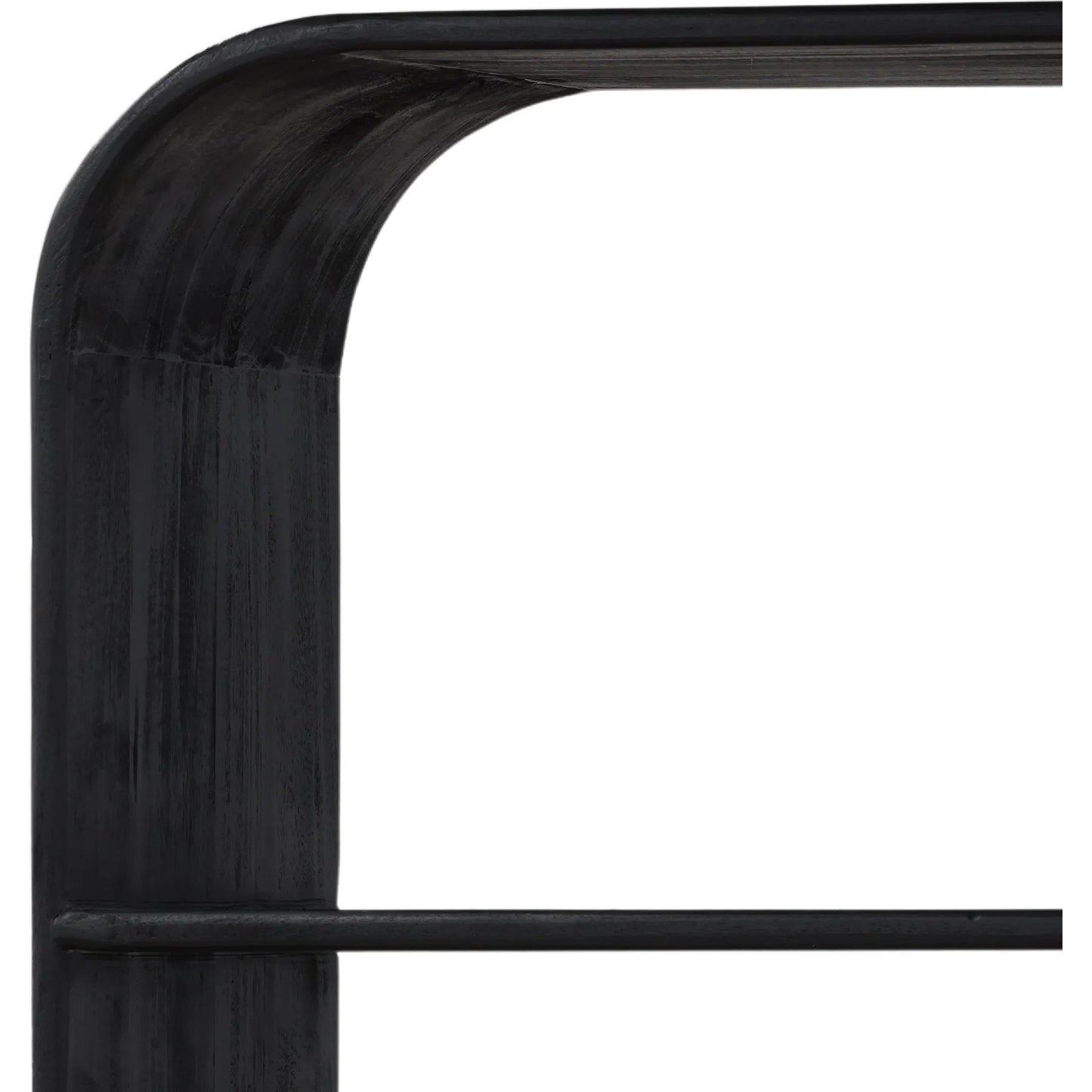 007 SI-2440585 | Closeup | Ellen Bookcase by Arch & Plane in black. Made from mindi wood in a modern style.