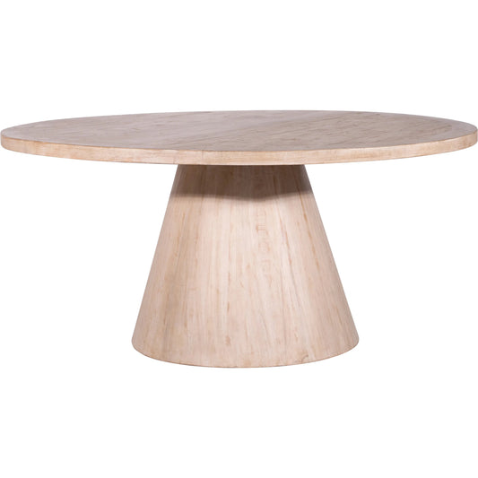 001 SI-1924503 | Primary Silo | Clint Reclaimed Pine Round Pedestal Dining Table by Arch & Plane in light brown. Made from reclaimed pine in a modern style.