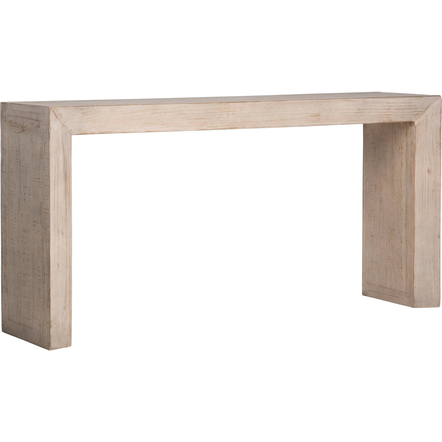 001 SI-2075338 | Primary Silo | Meaghan Solid Reclaimed Pine Console Table by Arch & Plane in natural, brown, white and light warm wash finish. Made from reclaimed pine wood in a modern style.
