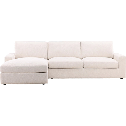 Bryce Chaise Sectional by Arch & Plane. Made from chenille fabric in a transitional style.