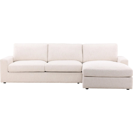 Bryce Chaise Sectional by Arch & Plane. Made from chenille fabric in a transitional style.