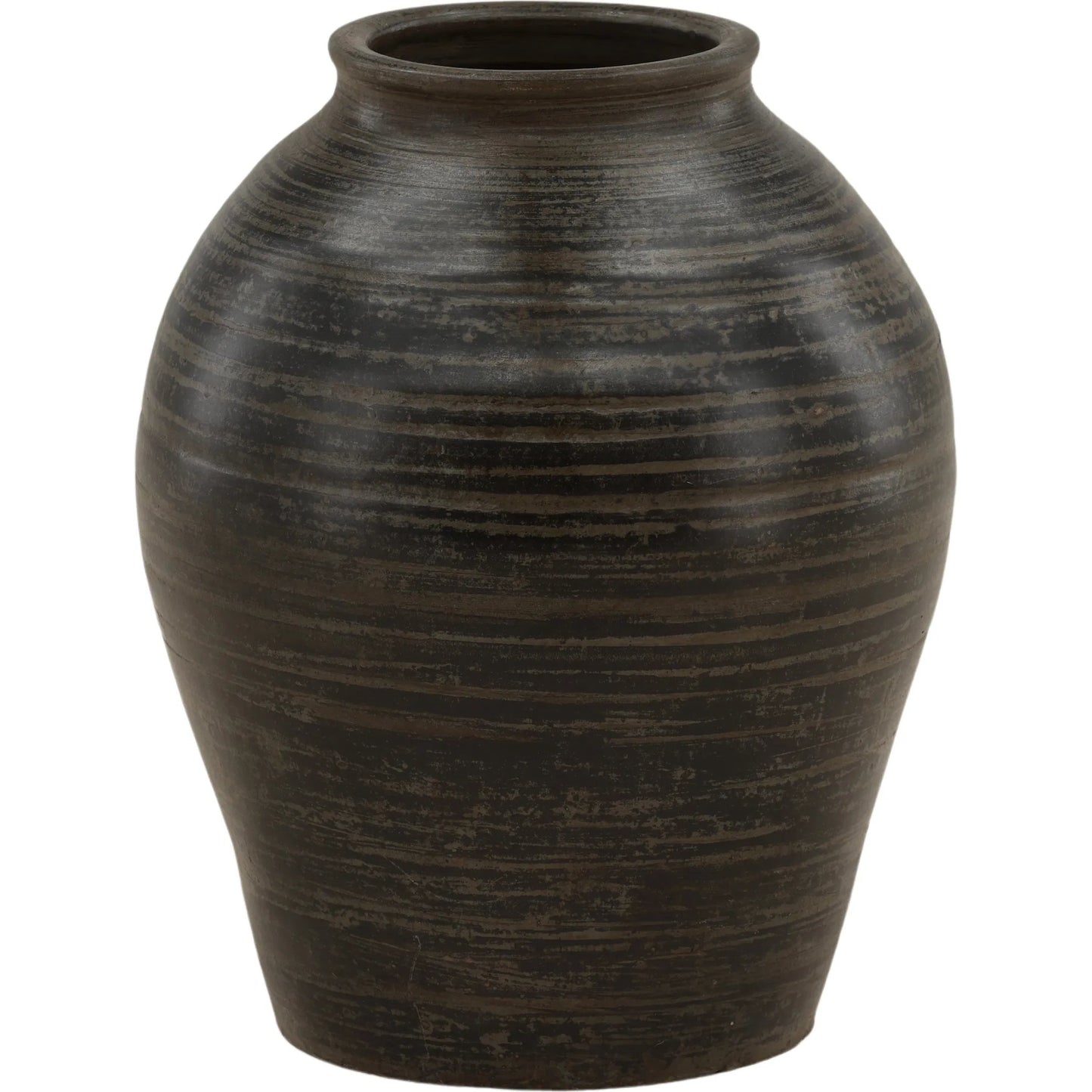 001 SI-2440615 | Primary Silo | Fabrizio Vase by Arch & Plane in antique grey. Made from ceramic in a unique style.