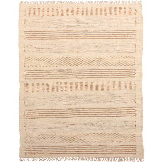 Clarimond DOV44000-IVRY Rug by Arch & Plane in ivory. Made from handwoven reclaimed jute, cotton in a unique style.