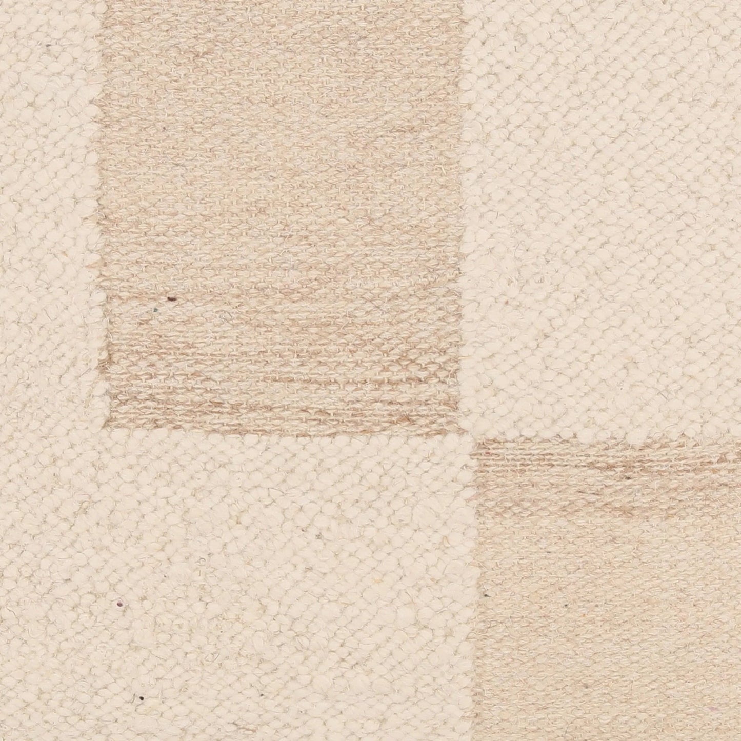 003 SI-2532968 | Closeup | Elroy Pillow by Arch & Plane in ivory. Made from handwoven wool, pet yarn cover in a unique style.