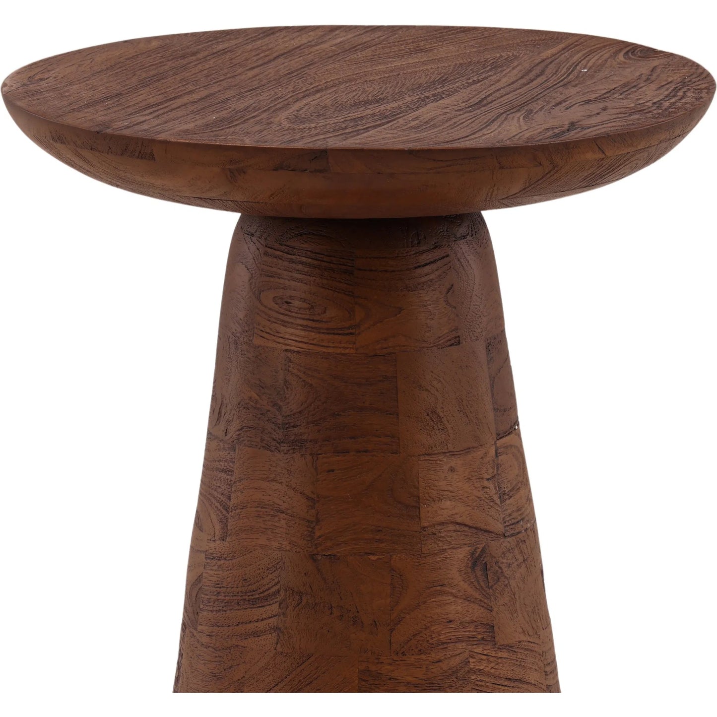 003 SI-2532985 | Closeup | Walker Side Table by Arch & Plane in brown. Made from mango wood in a unique style.