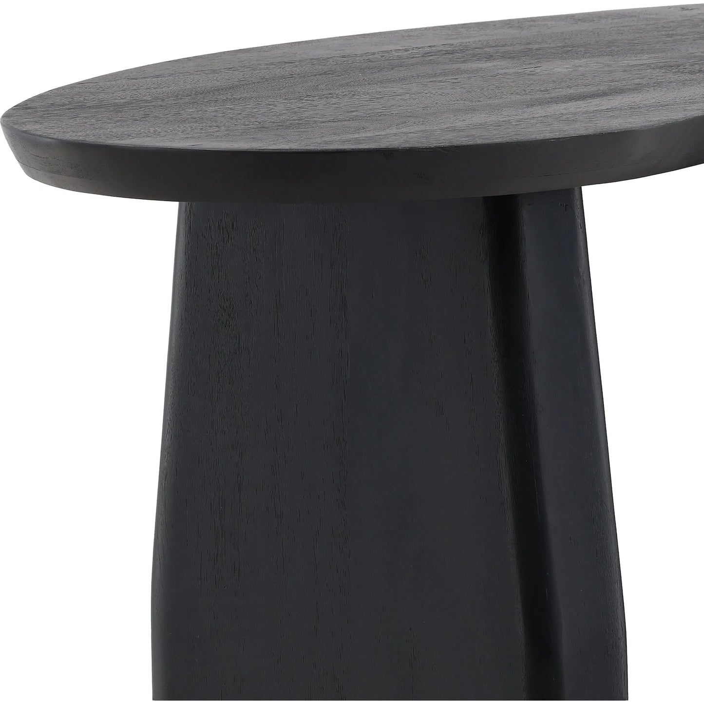 006 SI-2350857 | Closeup | Abbigail Console Table by Arch & Plane in black. Made from mango wood in a modern style.