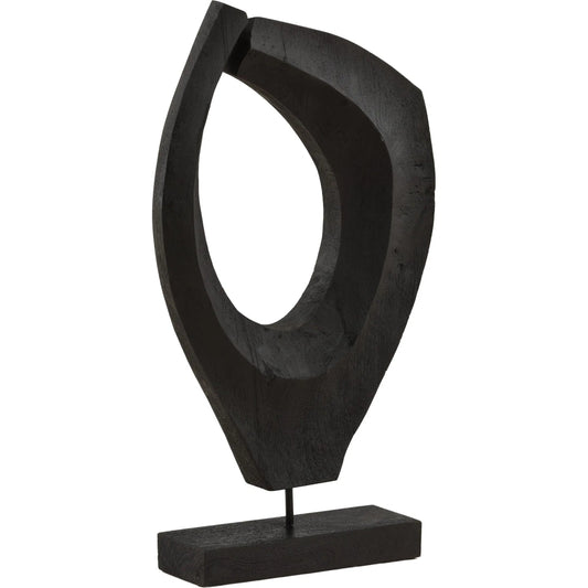 Jourdain Sculpture by Arch & Plane in black. Made from mango wood in a modern style.