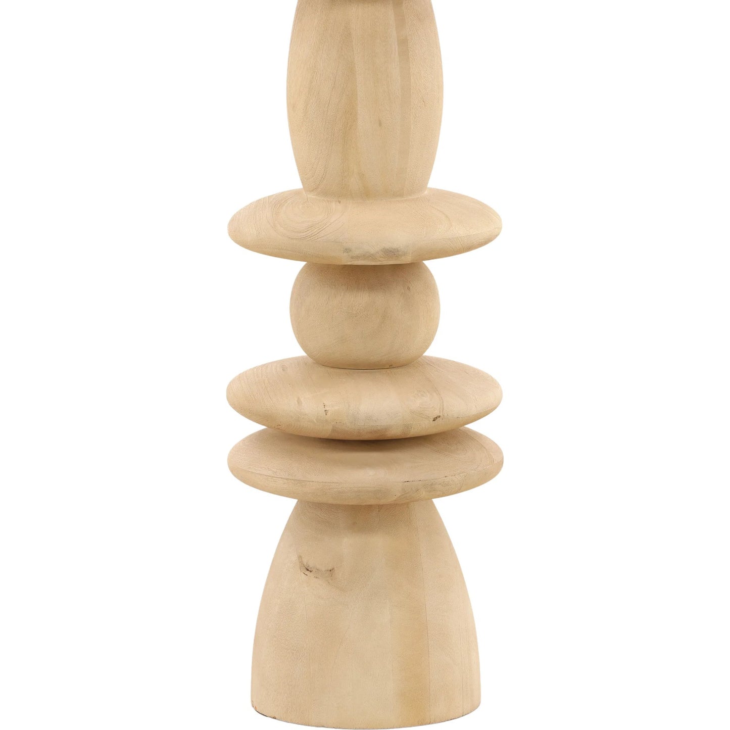 002 SI-2440736 | Closeup | Dorothea Floor Lamp by Arch & Plane in natural. Made from mango wood, jute shade in a transitional style.